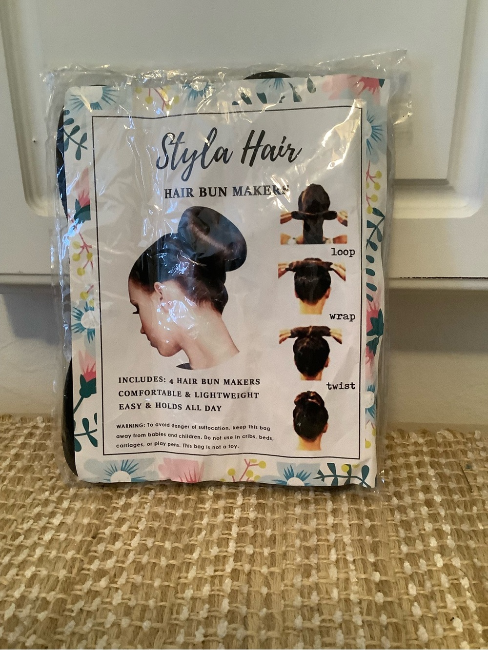 Women's Hair Bun Makers - Black (4 Pack)